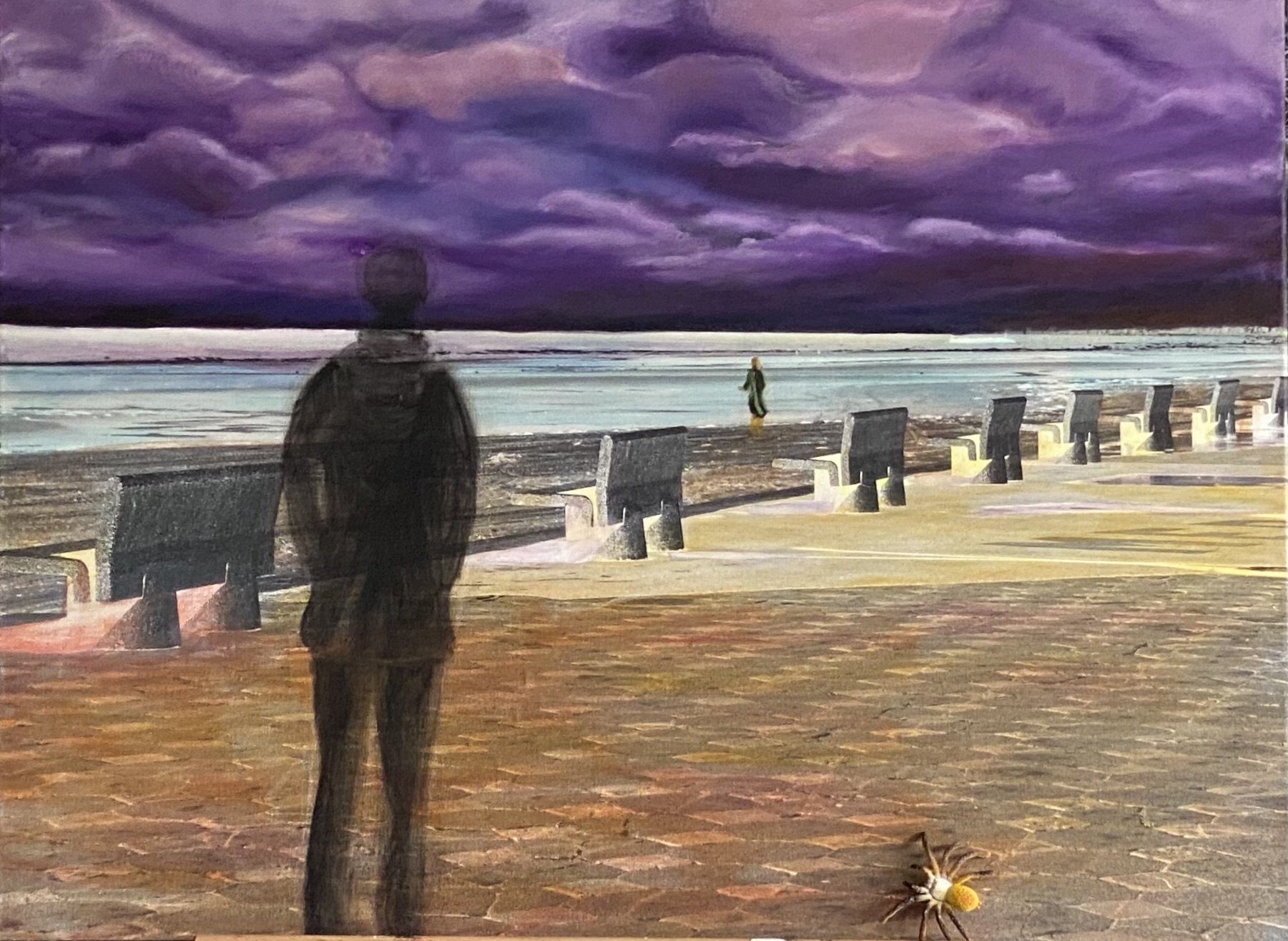 Eloignement - Peinture de Christine Gauche