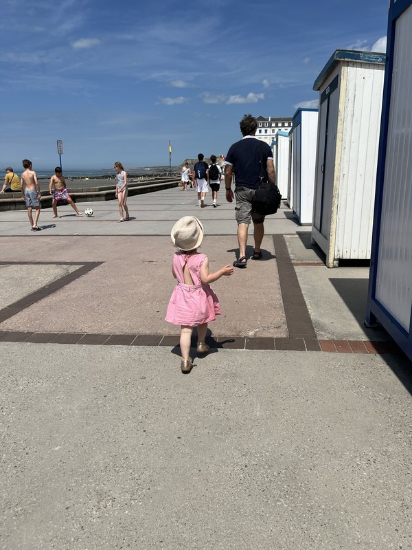 La digue de Wimereux - Enfants - Photographie de Christine Gauche